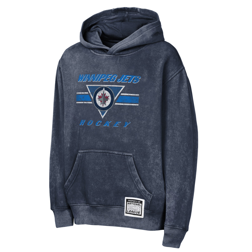 Outerstuff Winnipeg Jets Mineral Wash Youth Fleece Hoodie