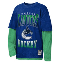 Outerstuff Vancouver Canucks Mineral Wash Two-Fer Youth Shirt