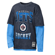 Outerstuff Winnipeg Jets Mineral Wash Two-Fer Youth Shirt