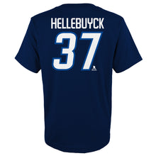 Outerstuff Winnipeg Jets Connor Hellebuyck Name And Number Youth Navy T Shirt