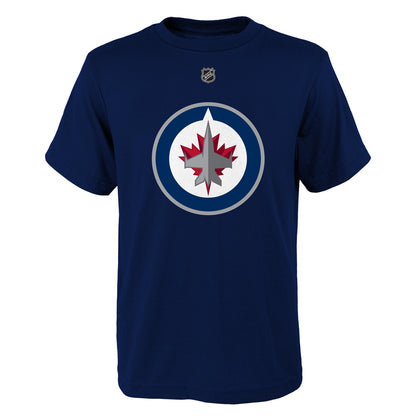 Outerstuff Winnipeg Jets Connor Hellebuyck Name And Number Youth Navy T Shirt