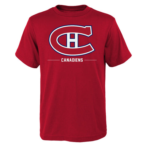 MONTREAL CANADIENS REISSUE LOGO YOUTH RED T SHIRT