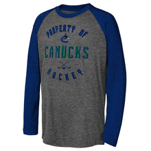 Outerstuff Vancouver Canucks Beveled Youth Triblend Raglan Shirt