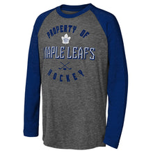 Outerstuff Toronto Maple Leafs Beveled Youth Triblend Raglan Shirt