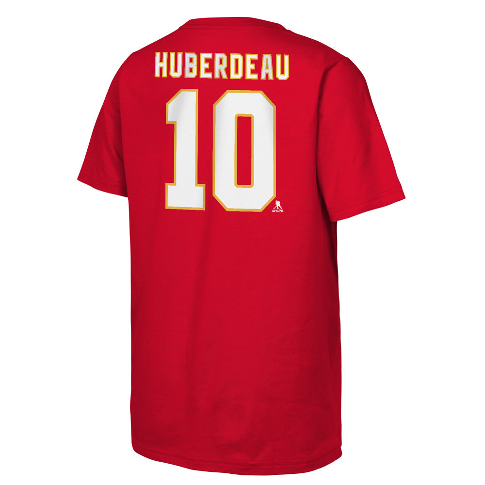 Outerstuff Calgary Flames Jonathan Huberdeau Name And Number Youth Red T Shirt