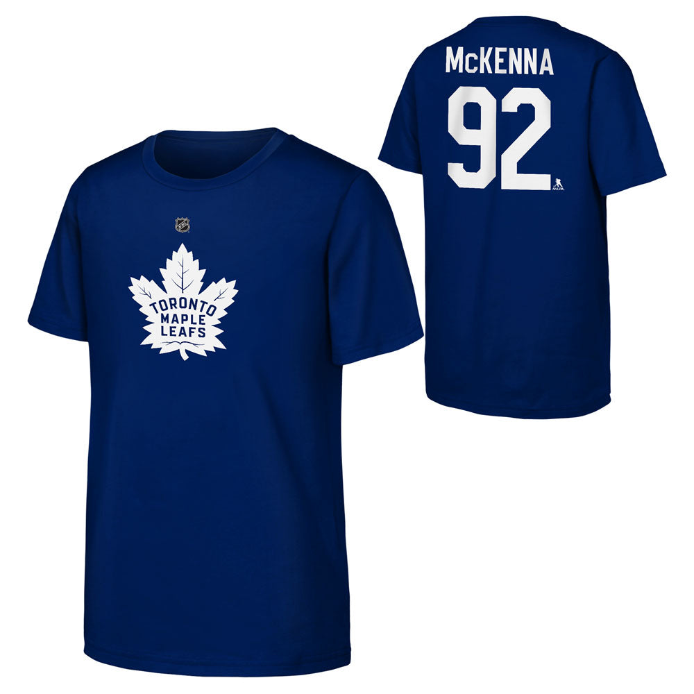 Outerstuff Toronto Maple Leafs Gavin McKenna Name And Number Youth Blue T Shirt