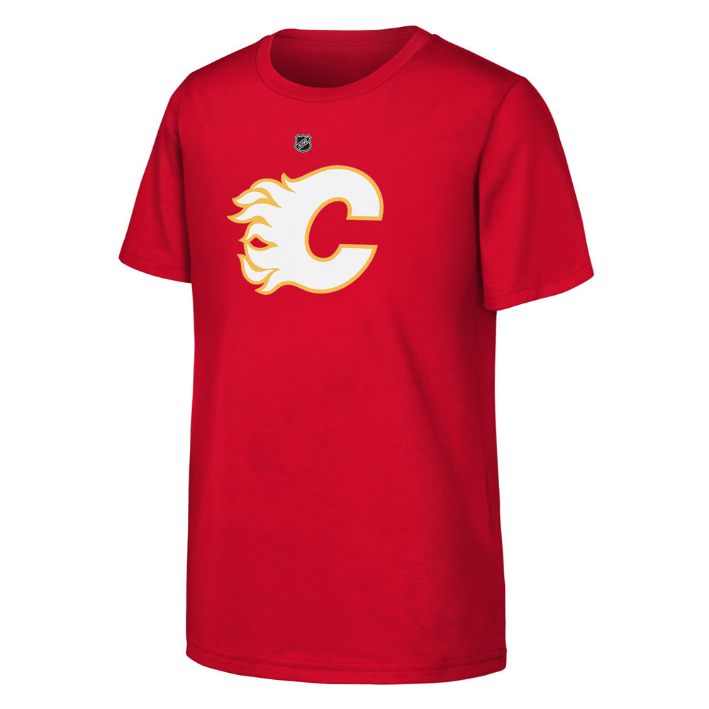 Outerstuff Calgary Flames Primary Logo Youth Red T Shirt