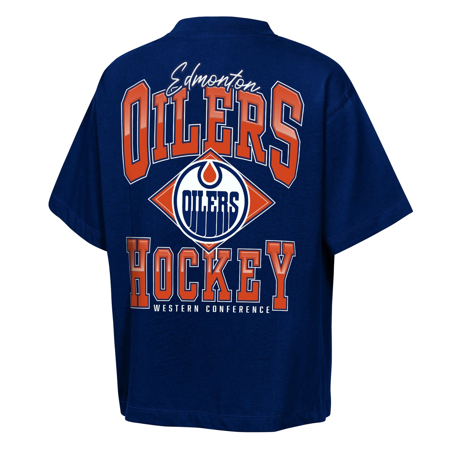 Children's Edmonton Oilers Back It Up Short Sleeve T-Shirt