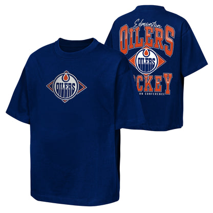 Children's Edmonton Oilers Back It Up Short Sleeve T-Shirt