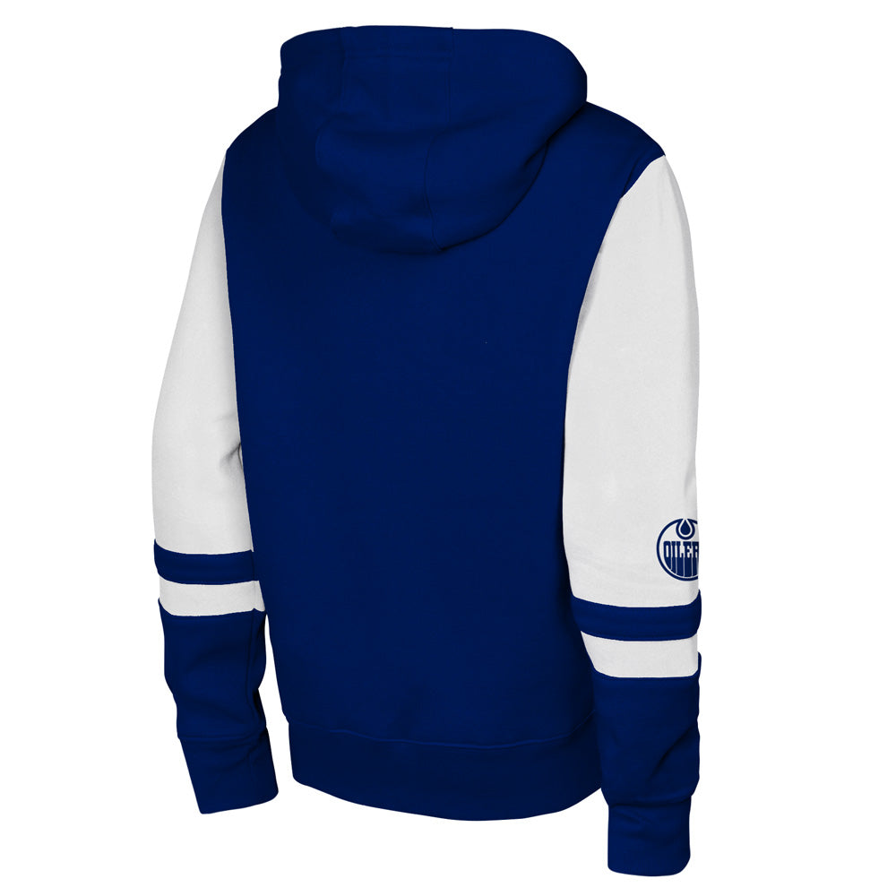 Outerstuff Edmonton Oilers Face Off Youth Full Zip Fleece Hoodie