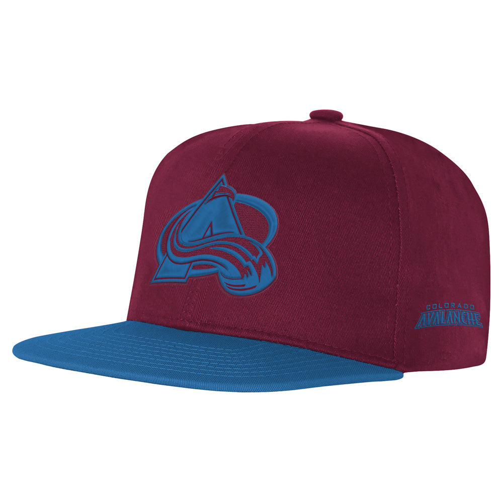 Outerstuff Colorado Avalanche Essentials Youth Flat Brim Snapback Hat