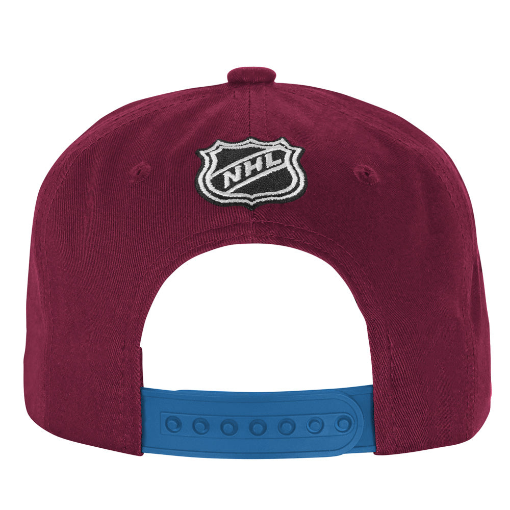 Outerstuff Colorado Avalanche Essentials Youth Flat Brim Snapback Hat