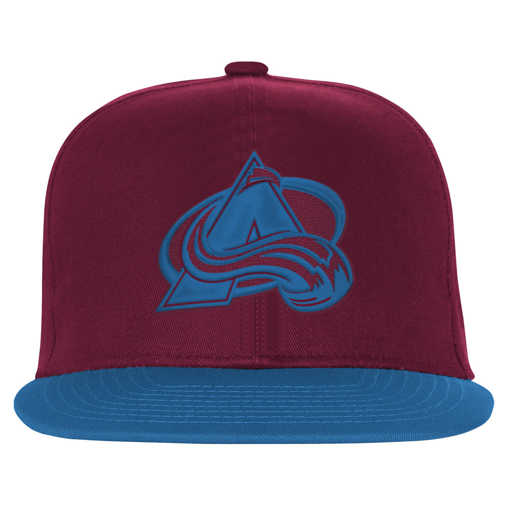 Outerstuff Colorado Avalanche Essentials Youth Flat Brim Snapback Hat
