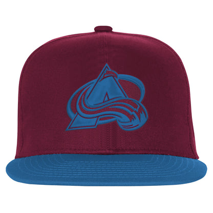 Outerstuff Colorado Avalanche Essentials Youth Flat Brim Snapback Hat