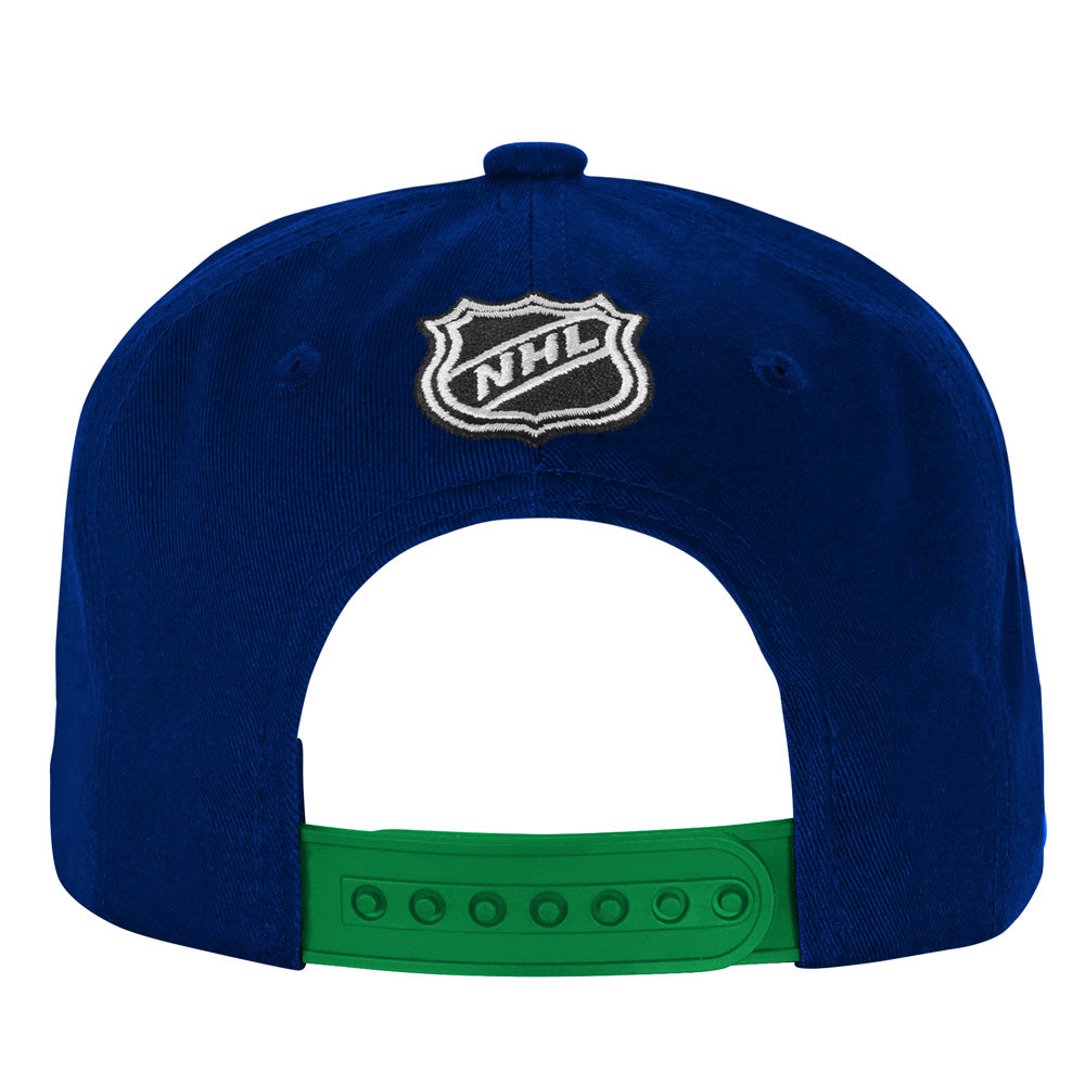 Outerstuff Vancouver Canucks Essentials Youth Flat Brim Snapback Hat