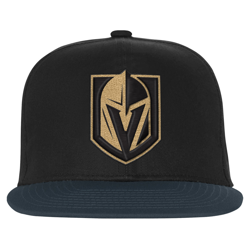 Outerstuff Vegas Golden Knights Essentials Youth Flat Brim Snapback Hat