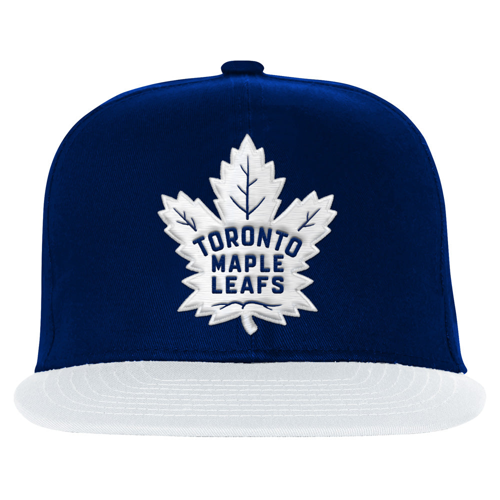 Outerstuff Toronto Maple Leafs Essentials Youth Flat Brim Snapback Hat