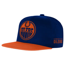 Outerstuff Edmonton Oilers Essentials Youth Flat Brim Snapback Hat