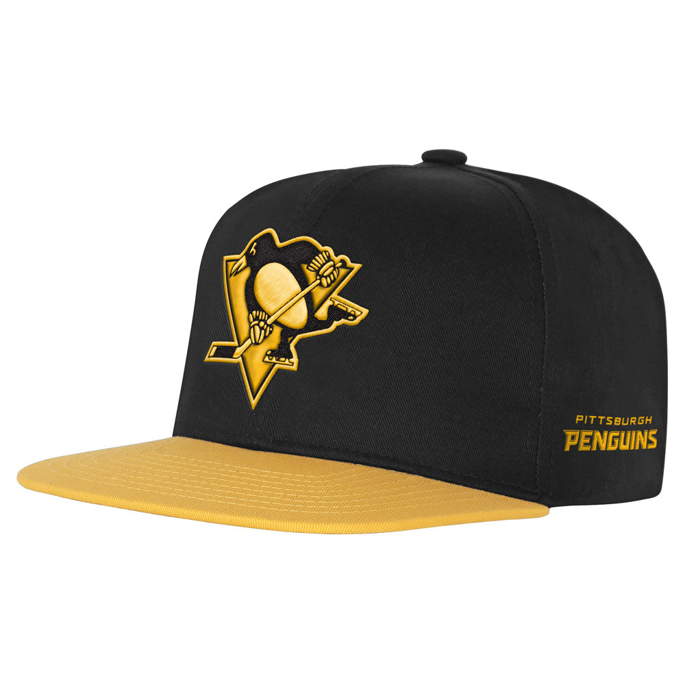 Outerstuff Pittsburgh Penguins Essentials Youth Flat Brim Snapback Hat