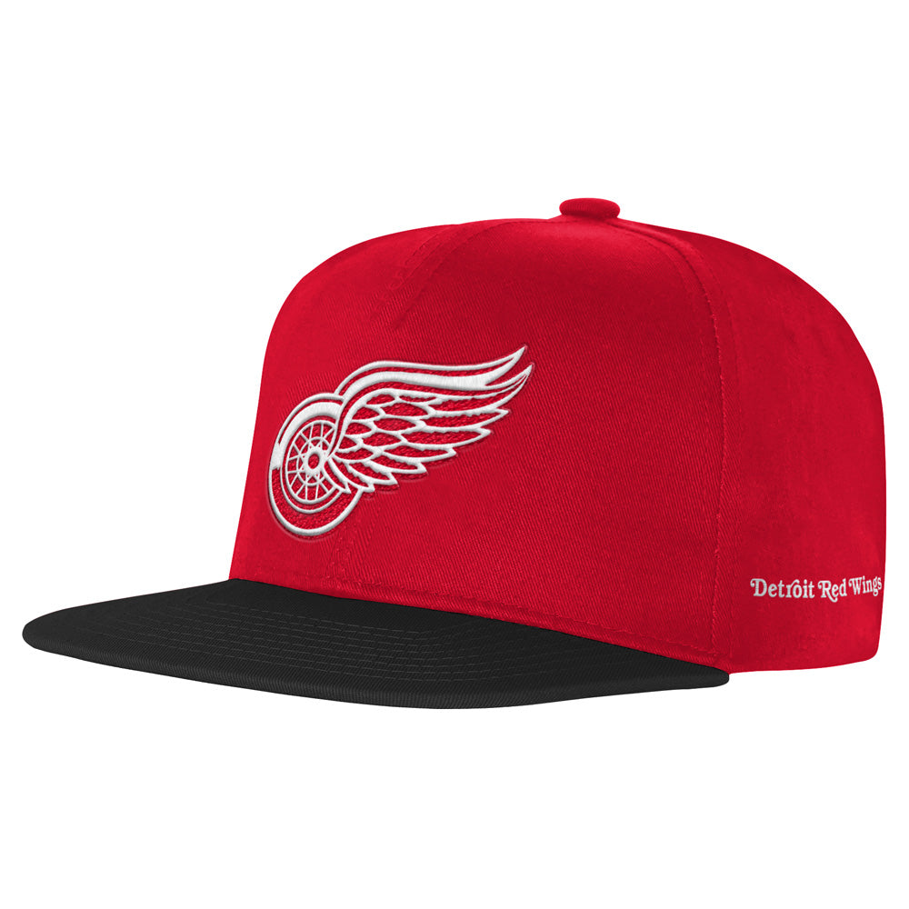 Outerstuff Detroit Red Wings Essentials Youth Flat Brim Snapback Hat