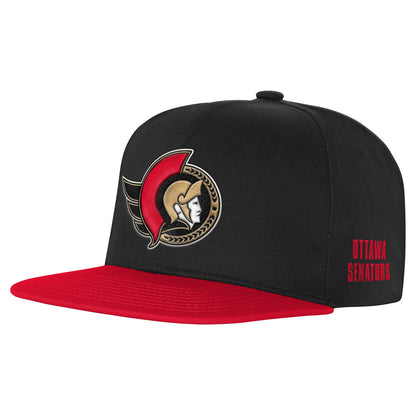 Outerstuff Ottawa Senators Essentials Youth Flat Brim Snapback Hat
