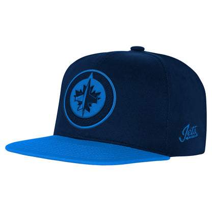 Outerstuff Winnipeg Jets Essentials Youth Flat Brim Snapback Hat
