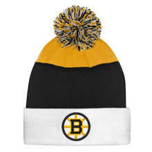 Outerstuff Boston Bruins Essentials Youth Cuffed Knit Pom Toque