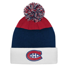 Outerstuff Montreal Canadiens Essentials Youth Cuffed Knit Pom Toque