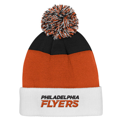 Outerstuff Philadelphia Flyers Essentials Youth Cuffed Knit Pom Toque