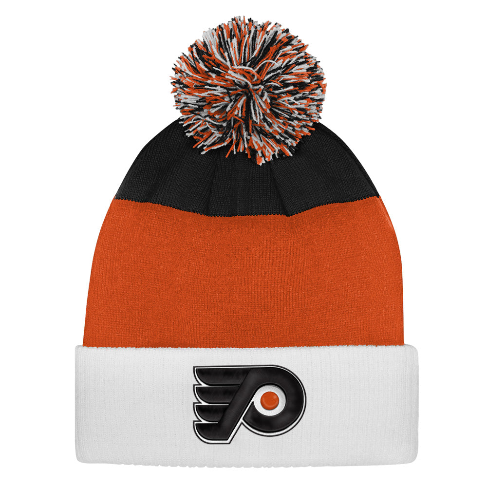 Outerstuff Philadelphia Flyers Essentials Youth Cuffed Knit Pom Toque