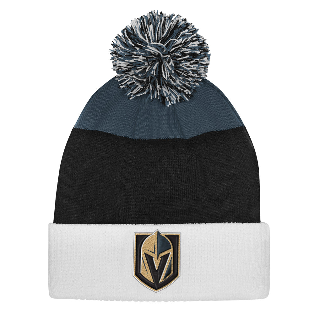 Outerstuff Vegas Golden Knights Essentials Youth Cuffed Knit Pom Toque