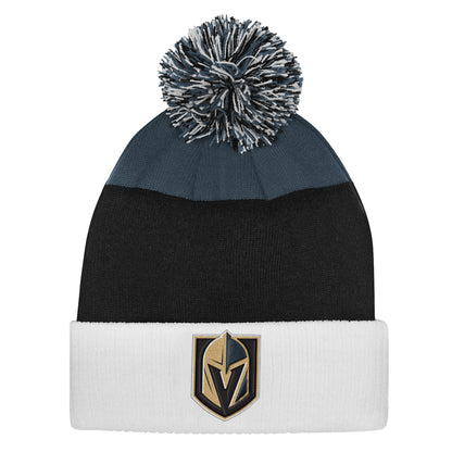 Outerstuff Vegas Golden Knights Essentials Youth Cuffed Knit Pom Toque