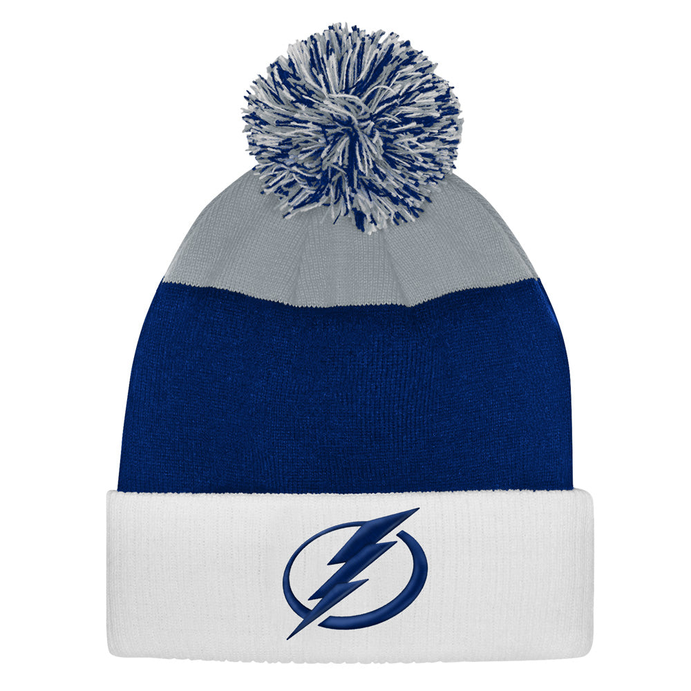 Outerstuff Tampa Bay Lightning Essentials Youth Cuffed Knit Pom Toque