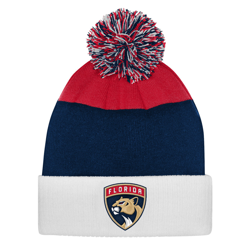 Outerstuff Florida Panthers Essentials Youth Cuffed Knit Pom Toque