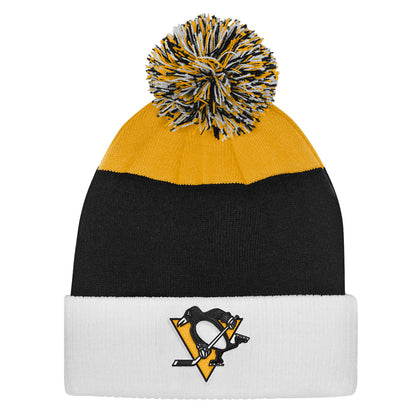 Outerstuff Pittsburgh Penguins Essentials Youth Cuffed Knit Pom Toque