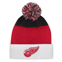 Outerstuff Detroit Red Wings Essentials Youth Cuffed Knit Pom Toque