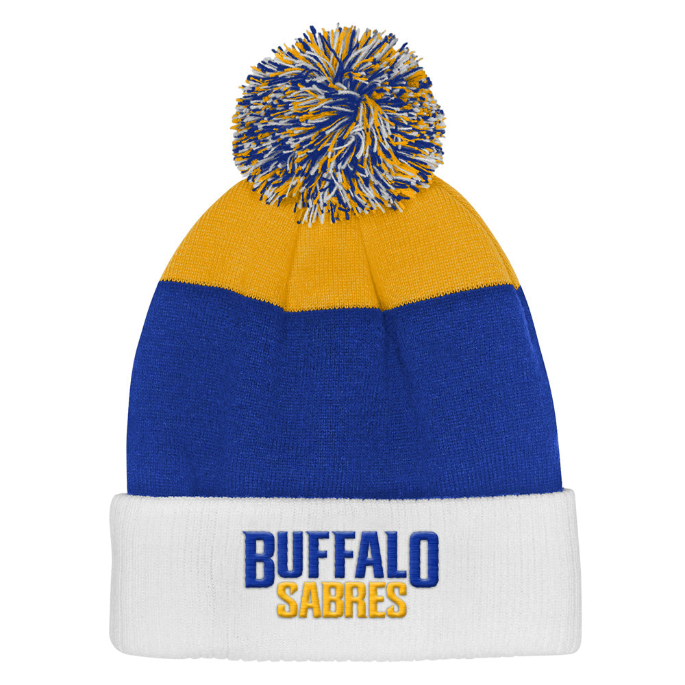 Outerstuff Buffalo Sabres Essentials Youth Cuffed Knit Pom Toque
