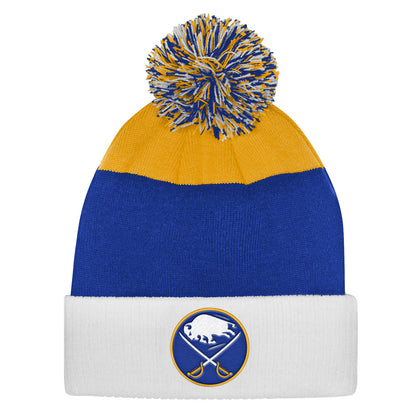 Outerstuff Buffalo Sabres Essentials Youth Cuffed Knit Pom Toque