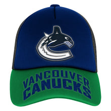 Outerstuff Vancouver Canucks True Retro Youth Meshback Trucker Hat