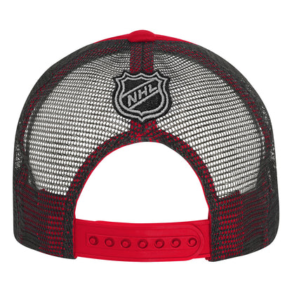 Outerstuff Calgary Flames True Retro Youth Meshback Trucker Hat