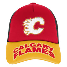 Outerstuff Calgary Flames True Retro Youth Meshback Trucker Hat