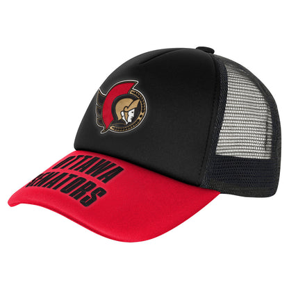 Outerstuff Ottawa Senators True Retro Youth Meshback Trucker Hat