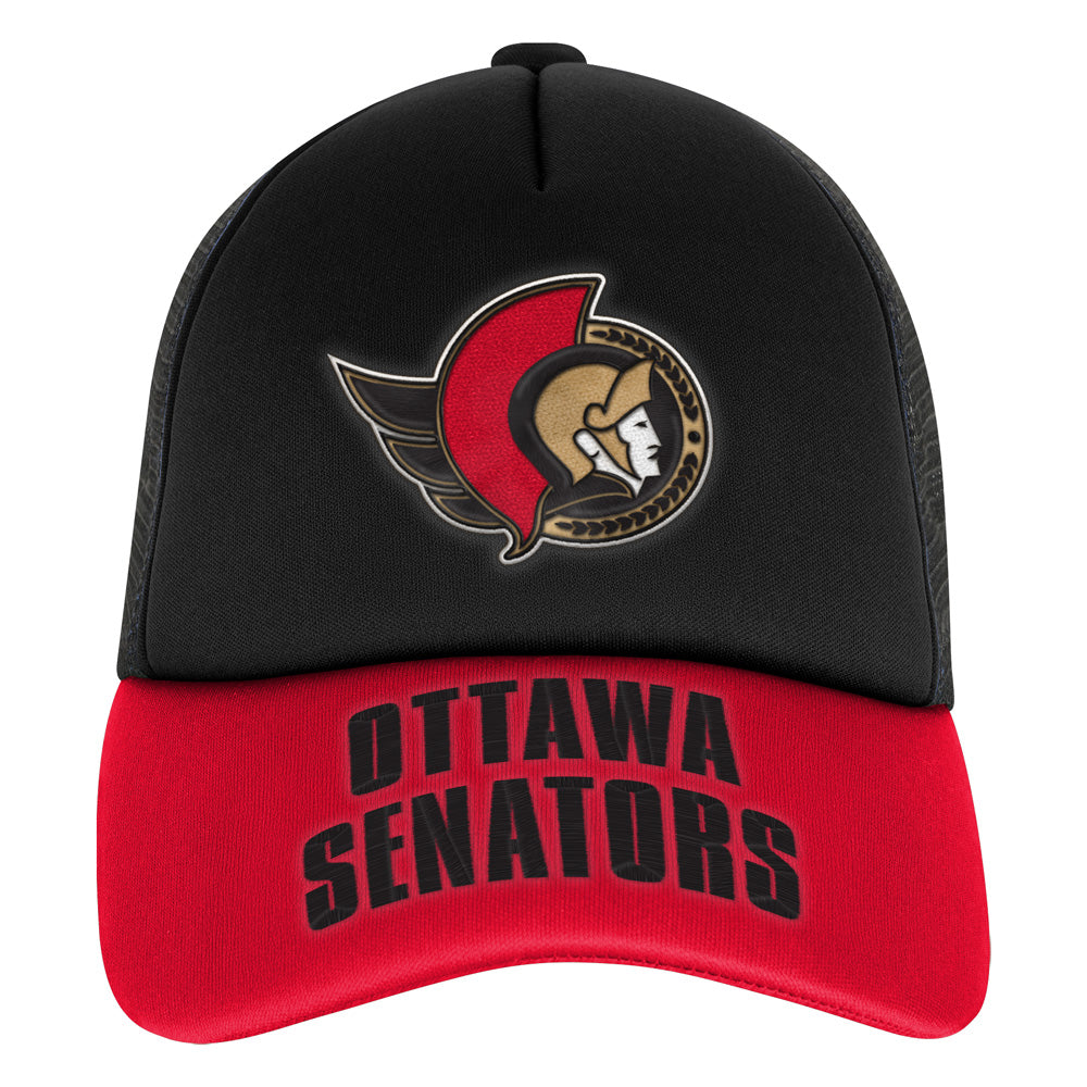 Outerstuff Ottawa Senators True Retro Youth Meshback Trucker Hat