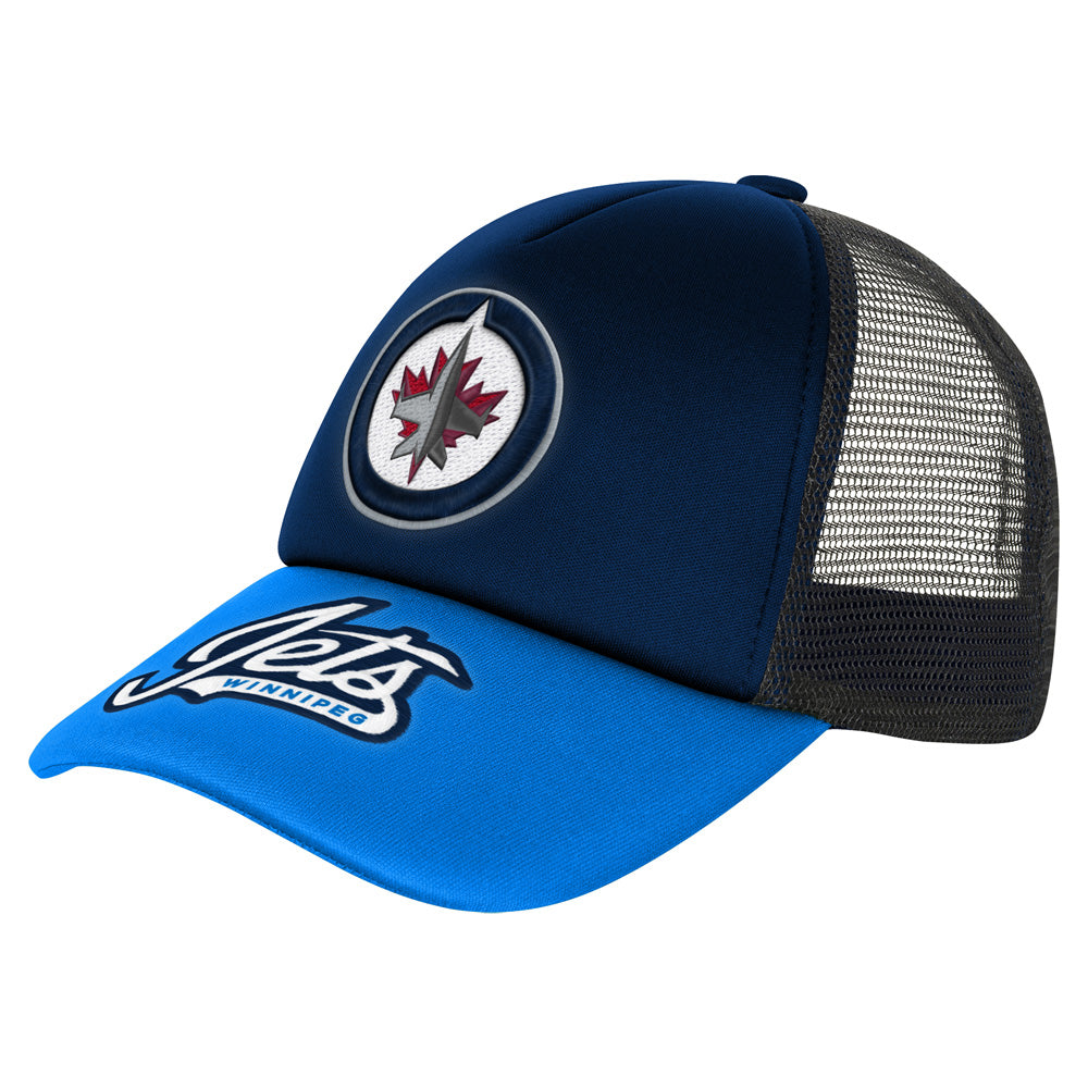 Outerstuff Winnipeg Jets True Retro Youth Meshback Trucker Hat