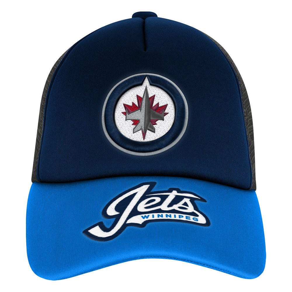 Outerstuff Winnipeg Jets True Retro Youth Meshback Trucker Hat
