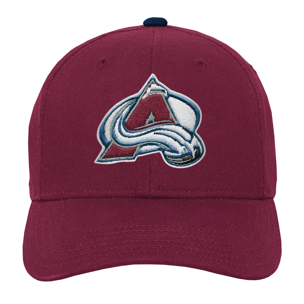 Colorado Avalanche Youth Precurved Burgundy Snapback Hat