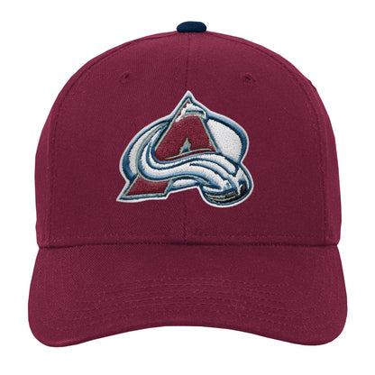 Colorado Avalanche Youth Precurved Burgundy Snapback Hat