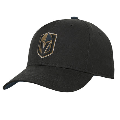 VEGAS GOLDEN KNIGHTS YOUTH PRECURVED BLACK SNAPBACK HAT