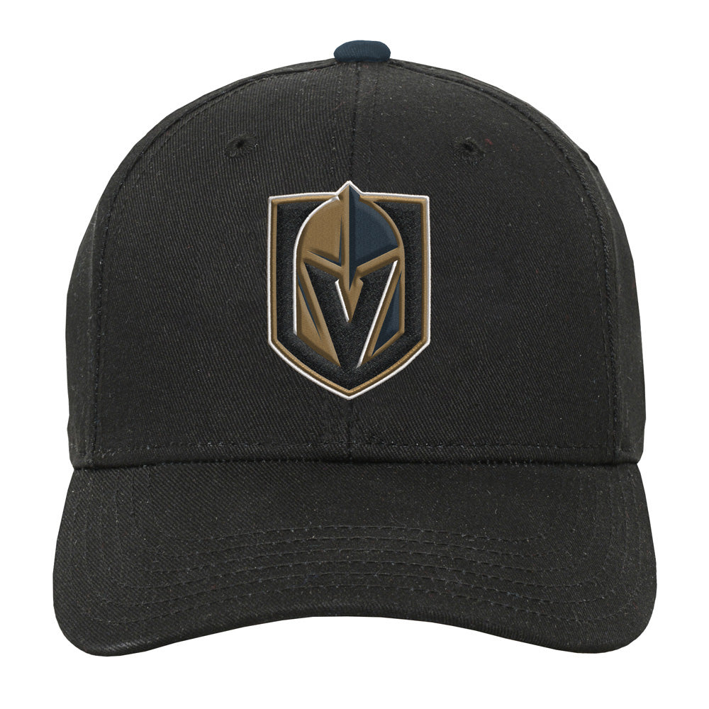 VEGAS GOLDEN KNIGHTS YOUTH PRECURVED BLACK SNAPBACK HAT