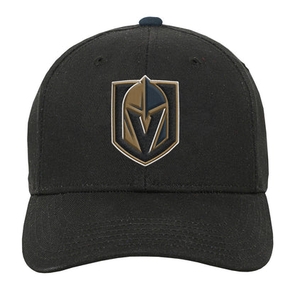VEGAS GOLDEN KNIGHTS YOUTH PRECURVED BLACK SNAPBACK HAT